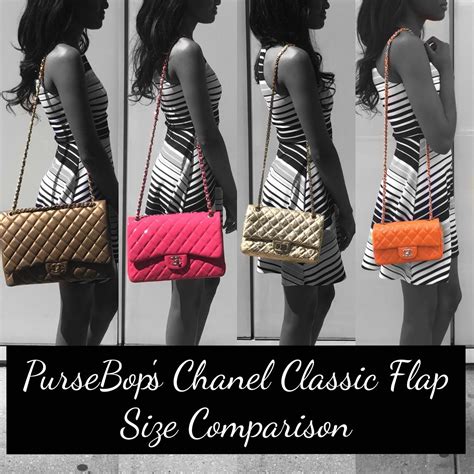 chanel classic flap sizes